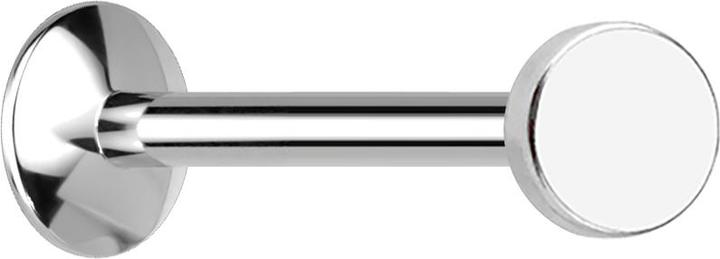 Image du produit Star Piercing Micro UFO Labret femelle argenté avec disque (sans laiton, Acier chirurgical 316L)