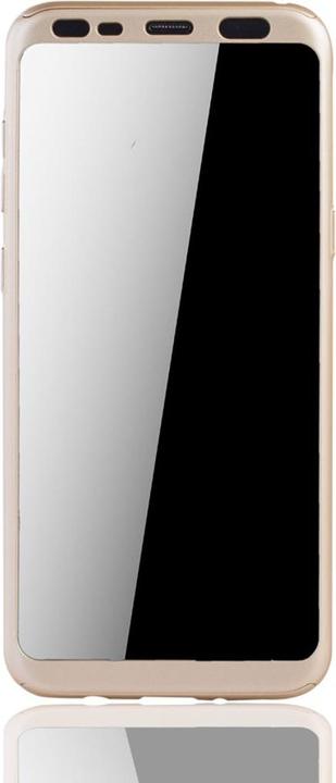 Produktbild König Design Hülle Handy Schutz für Samsung Galaxy S8 Full Case Cover Displayschutz 360 Gold (Samsung Galaxy S8+)