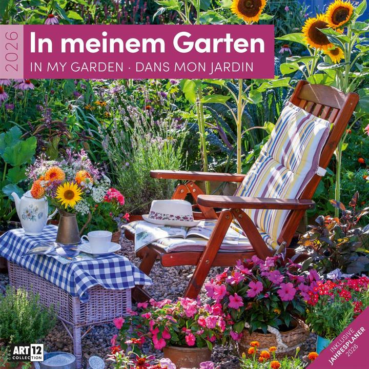 Image du produit In meinem Garten Kalender 2026 - 30x30 (30 x 30 cm, Couverture rigide, Allemand, Français, Anglais, Italien)