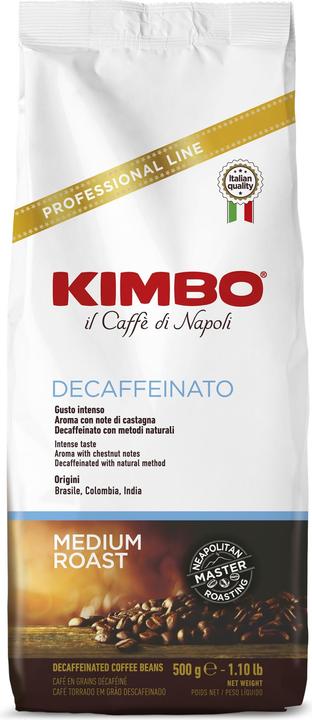 Immagine prodotto Kimbo Espresso Decaffeinato 500gr. Chicchi (500 g, Tostatura media)