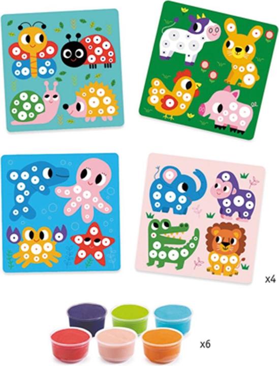 Actual product image Djeco Plasticine animals