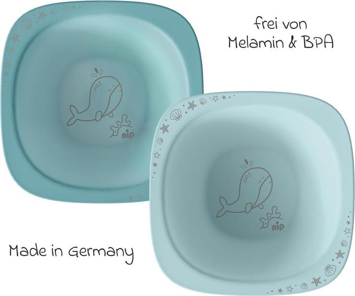 Actual product image NIP Kinderteller & Breischalen Breischale 2er Pack eat green - Blau