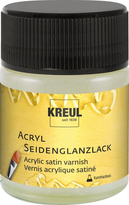 Actual product image Kreul Acrylic silk gloss lacquer transparent on synthetic resin basis 50 ml (Colorless, 0.05 l)
