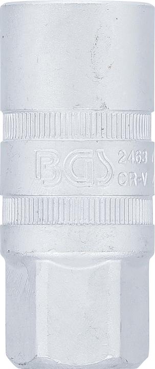 Produktbild BGS Zündkerzen-Einsatz mit Magnet, Sechskant Antrieb Innenvierkant 12,5 mm (1/2") SW 21 mm