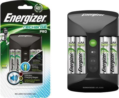 Image du produit Energizer Recharge Pro (4 pcs, AA, 2000 mAh, Piles rechargeables + chargeur)