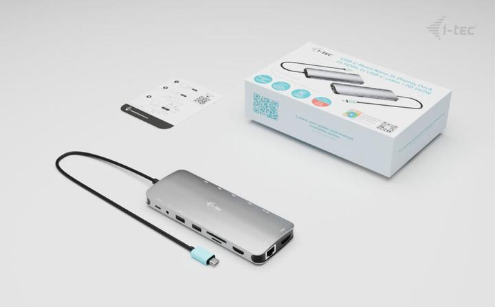 Immagine prodotto i-tec Dock USB-C Nano 3x LCD (USB-C, 3 Porti)