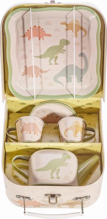 Actual product image Activity Board Dinosaur children's tea for two set, dinosaur teapot, pretend play