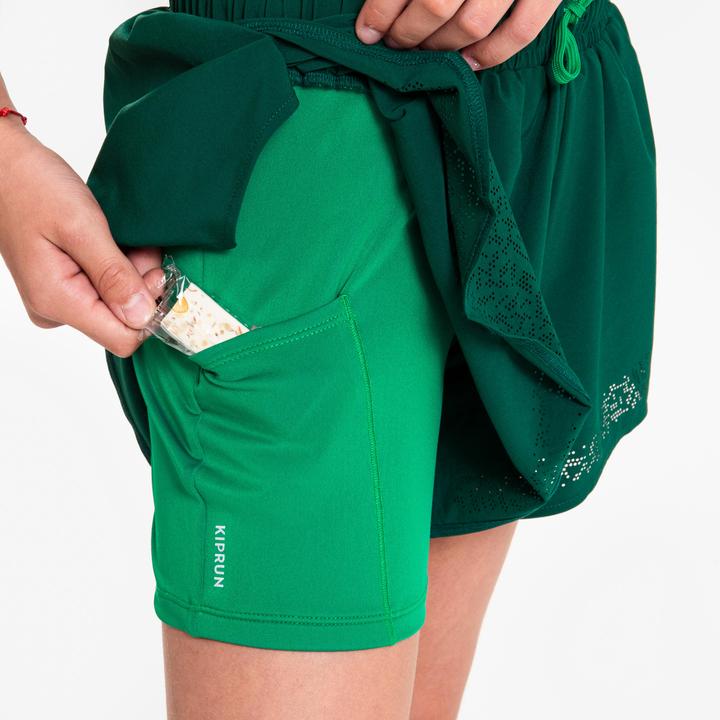 Immagine prodotto Kiprun Laufshorts Mädchen atmungsaktiv - Dry + 900 grün (10, 11, 12)