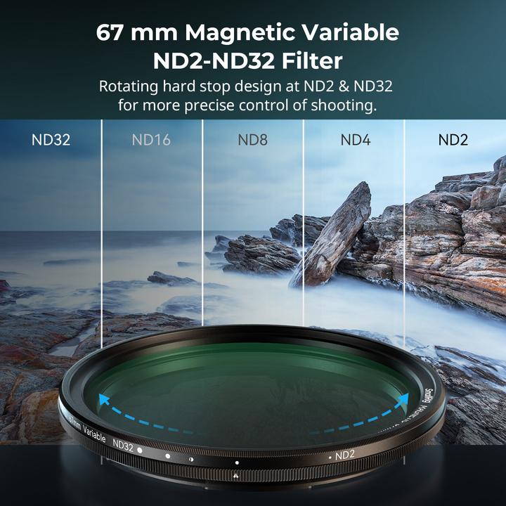 Produktbild SmallRig 5-in-1 Attachable Filter Kit (67 mm, Black Mist Filter)