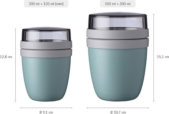Actual product image Mepal Lunchpot Ellipse mini, Nordic Green