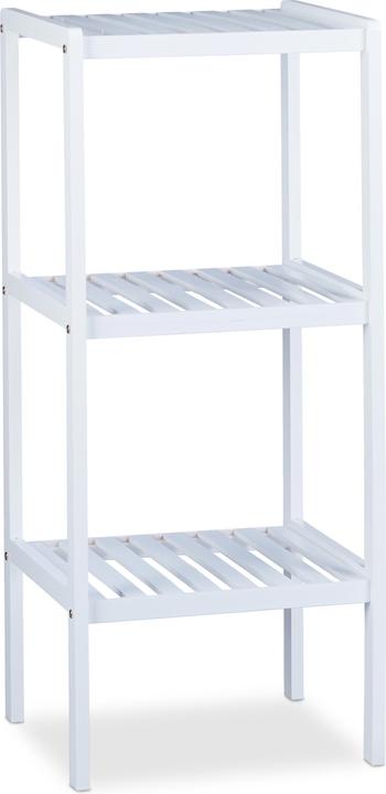 Actual product image Relaxdays Bamboo Bathroom Shelf (34.5 x 33 x 80 cm)