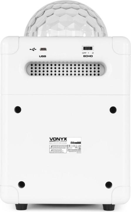 Actual product image Vonyx SBS50B Party Speaker withe (Active)