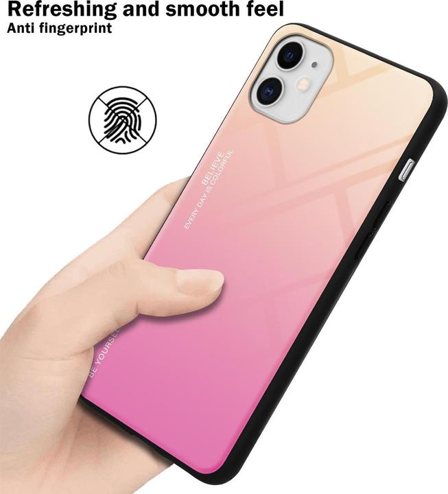 Productafbeelding Cadorabo TPU 2 kleuren glasdekking (Apple iPhone 11)