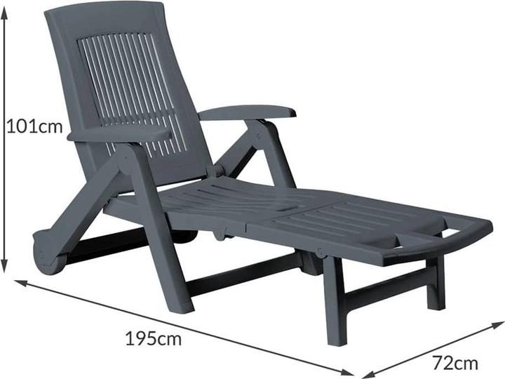 Produktbild Casaria Sonnenliege (195 cm)