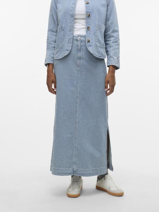 Produktbild Vero Moda VMBIRKLEY Mittlere Taille Langer Rock Jeansrock (L)