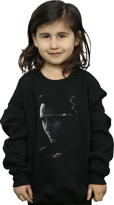 Actual product image Girls Avengers Endgame Avenge The Fallen Loki Sweatshirt (116)
