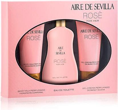 Produktbild Instituto Español Aire De Sevilla Rose For Her Edt Spray 100 ml Sets (Parfum set)