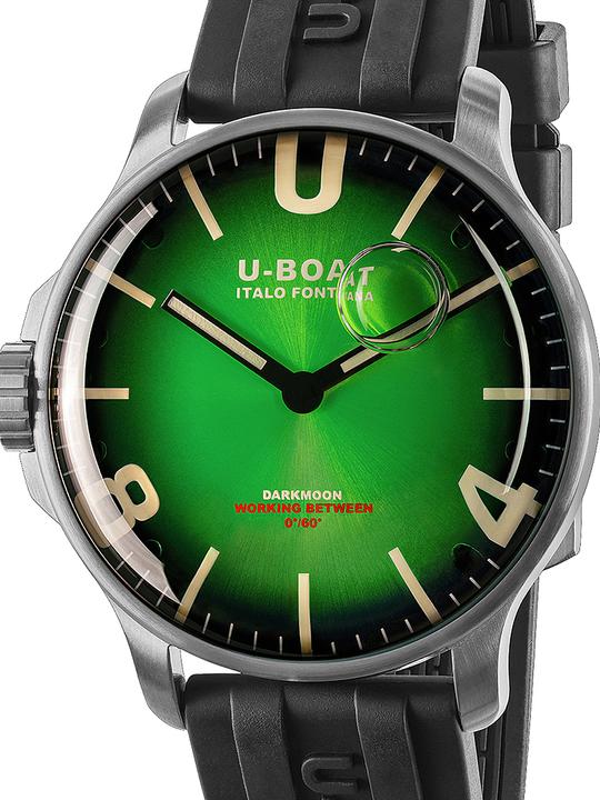 U-Boat 8702/B Darkmoon Green SS Soleil 44mm 5ATM (Swiss Made, 44 mm)