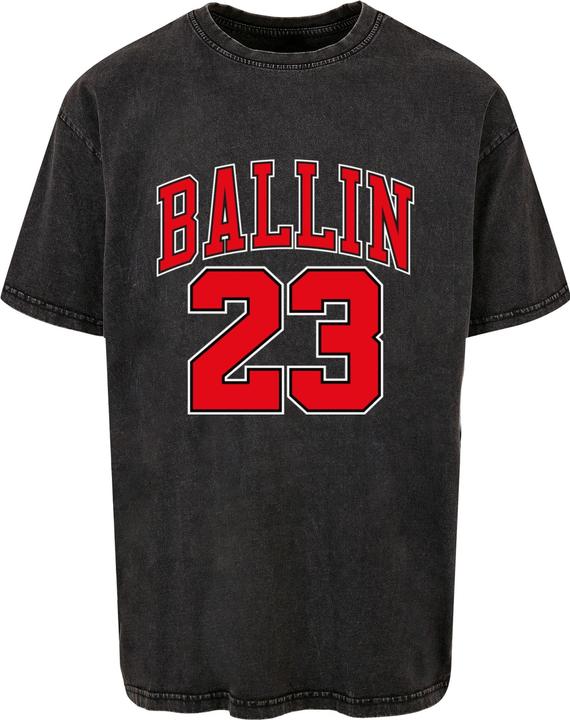 Mister Tee MisterTee Ballin 23 Acid Washed Heavy Oversize Tee - 168291