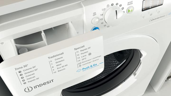Produktbild Indesit BWSA 7125X WV DE Frontlader-Waschmaschine 7 kg 1200 U/min B Weiss (7 kg, Links)