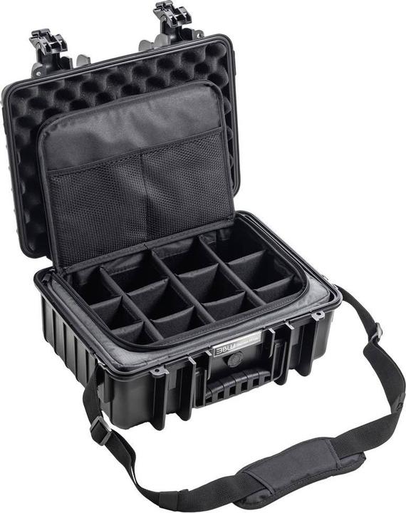 Image du produit B&W International Valise B&W Outdoor type 4000 noire avec sac photo (Mallette photo, 16.60 l)