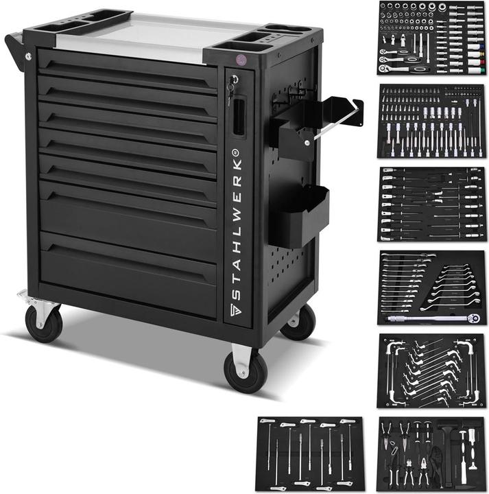 Image du produit Stahlwerk Chariot d'atelier PHOENIX Chariot à outils Chariot de montage 262 outils CrV (262 x)
