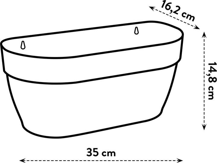 Image du produit Elho Vibia Campana Wandampel (35 cm)