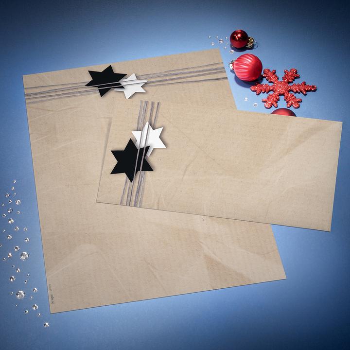 Produktbild Sigel Couverts C6/5 DU079 Christmas Wrapping 50 Stk. (110 x 220 mm, 50 x)