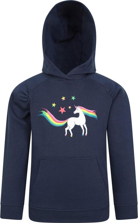 Actual product image Mountain Warehouse Childrens/Kids Unicorn Glitter Rainbow Hoodie (140)