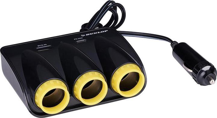 Actual product image Dunlop Socket 3 Way 12/24V ABS