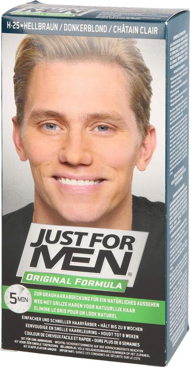 Just For Men Pflege-Tönungs-Shampoo hellbraun, 60 ml Shampoo (60 ml, Flüssiges Shampoo)