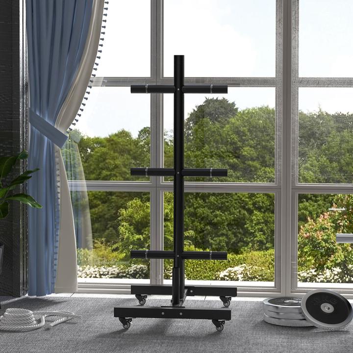 Produktbild SportNow Hantelscheibenständer mit Rollen