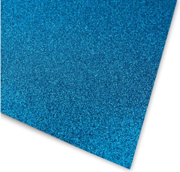 Actual product image Ursus Glitter cardboard A4, 300 gm2, 10 sheets, turquoise (330 g/m², 10 x)