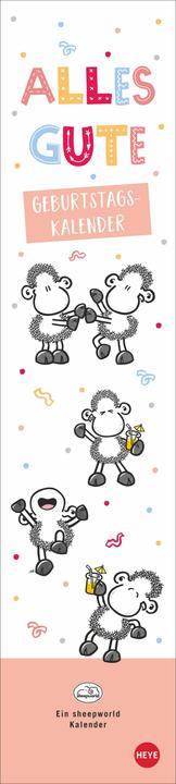 Immagine prodotto calendario compleanno sheepworld planner lungo (11 x 49 cm, Copertina rigida, Tedesco)