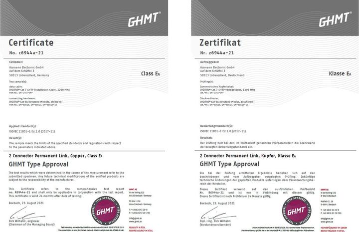 Produktbild Digitus Netzwerkkabel (S/FTP, CAT7, 1000 m)