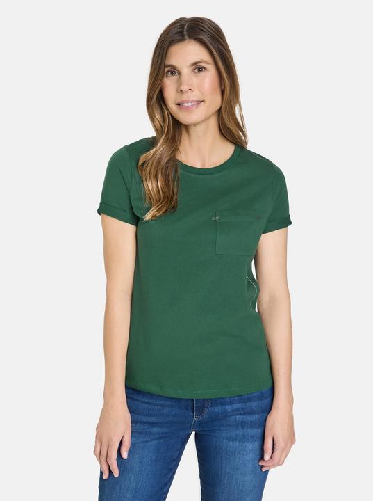 Produktbild Gerry Weber T-Shirt aus Baumwolle mit Ziersteinchen T-Shirt 1/2 Arm - 63000 (46)