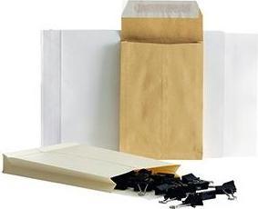Actual product image Posthorn Folding pockets B4 oF/hk brown 40mm block bottom 150g pack 200 pieces (1 x)