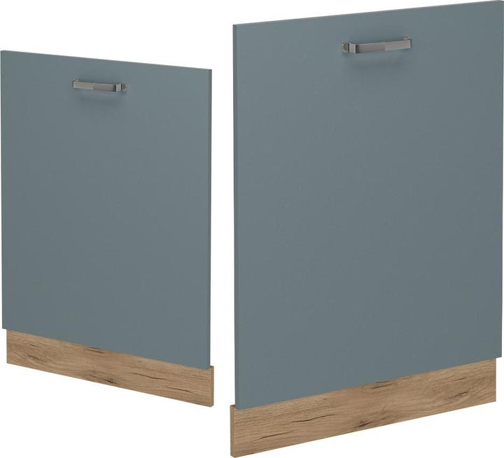 Produktbild Vichy Geschirrspülblende R-Line, Blau-Grau/Goldkraft Eiche, 60 cm, AP Anthrazit