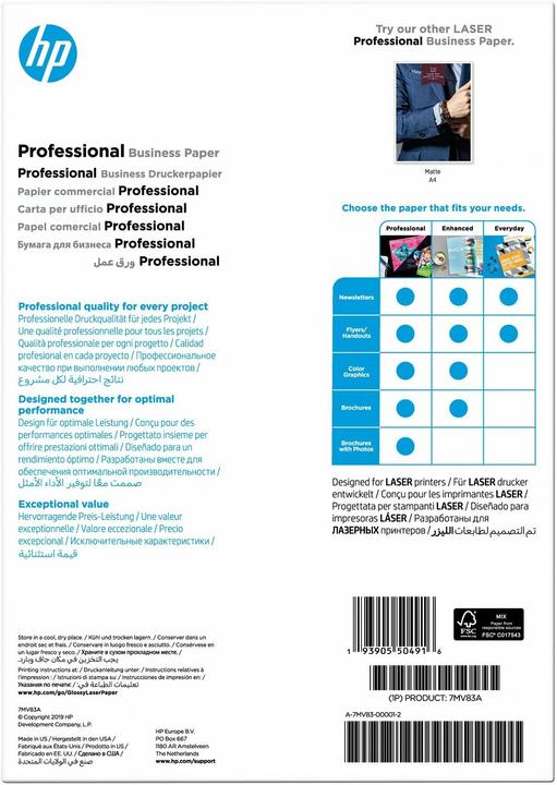 Energie-Label HP Professional (200 g/m², 150 x, A4)