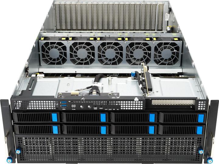 Actual product image ASUS Server BAB ESC8000A-E12-SKU2/10G/3kW(2+2)/2 PCIe/2 NVMe
