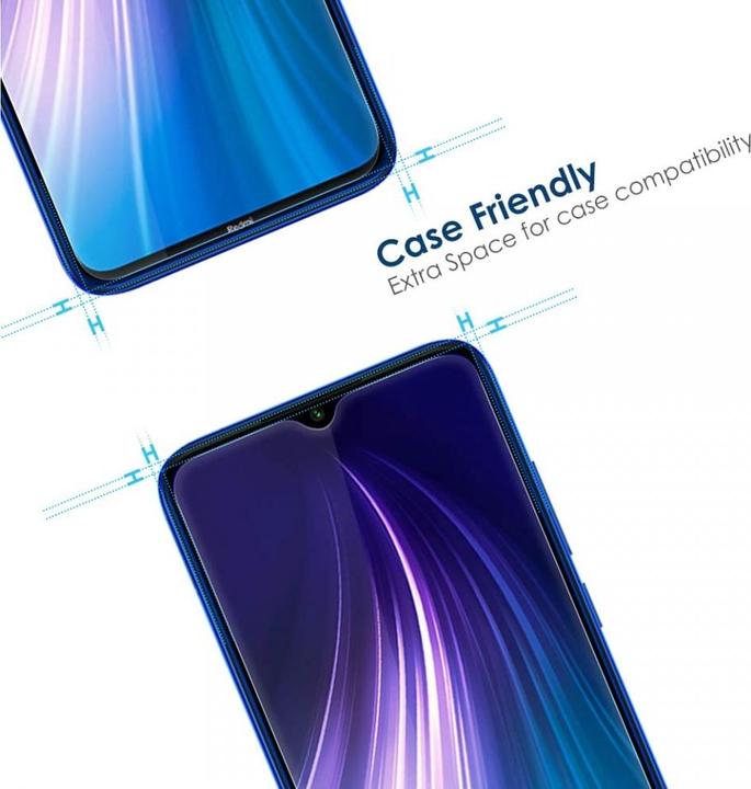 Actual product image Screenguard Xiaomi Redmi Note 8 Full Screen Protective Glass Film 2.5D 9H (1 Piece, Xiaomi Redmi Note 8)