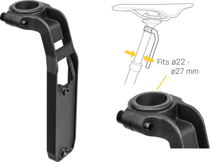Immagine prodotto Topeak Attacco DP, staffa per reggisella per diametro 27,2-31,6mm