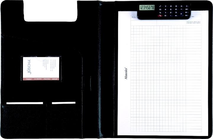 Produktbild Alassio Schreibmappe "BRESCIA", A4, Kunstleder, schwarz (A4, 1 x)