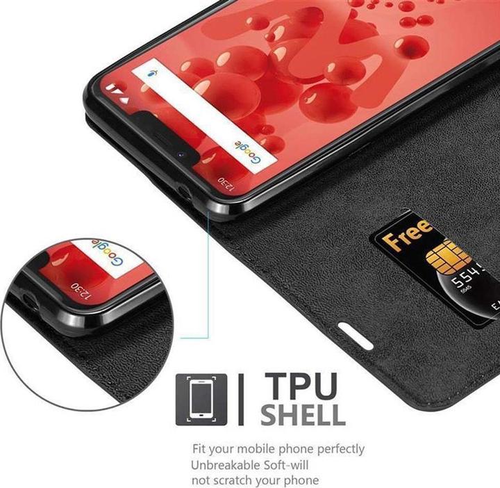 Productafbeelding Cadorabo Boek Onzichtbare Magneethoes (Wiko View 2 plus)