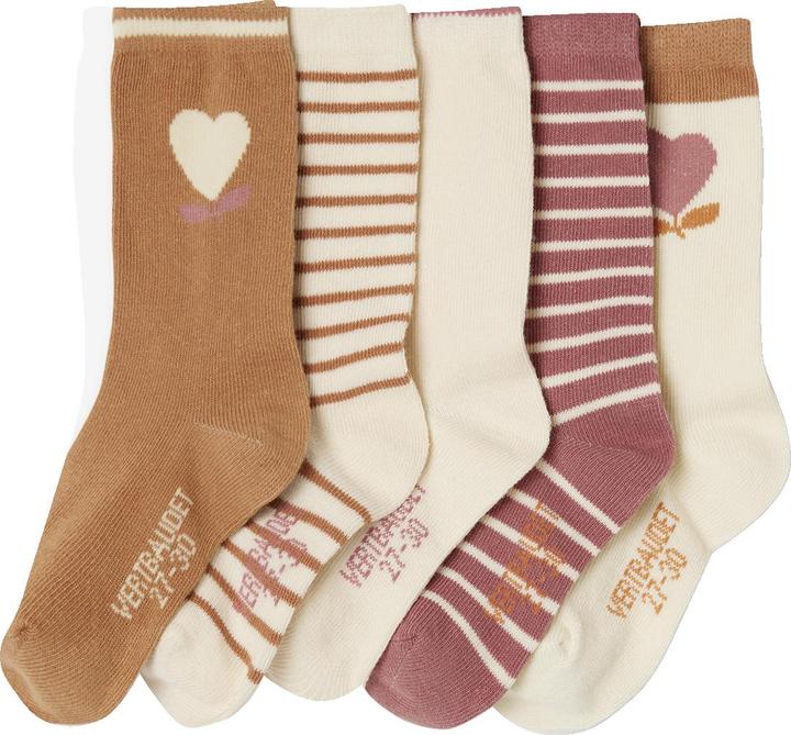 Vertbaudet 5er-Pack Mädchen Socken, Herzen