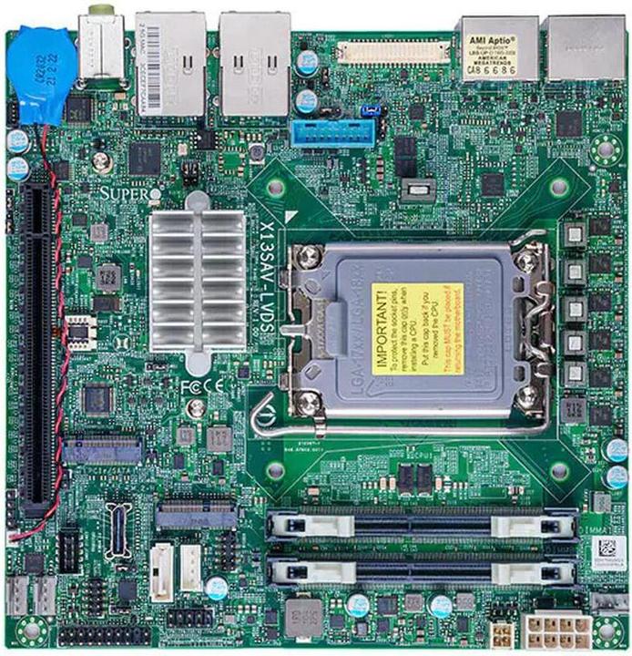 Supermicro Scheda madre X13SAV-LVDS (confezione retail) (LGA 1700, Mini-ITX)