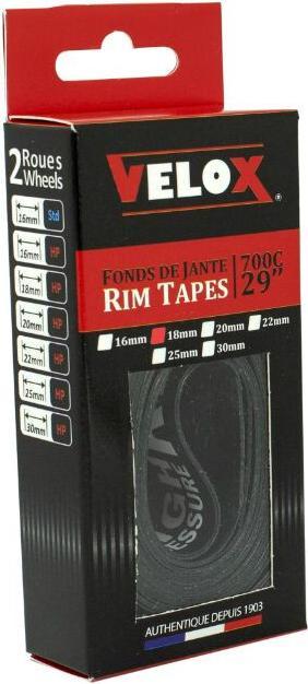 Image du produit Velox 2 boites de fonds de jantes haute pression (18 mm)