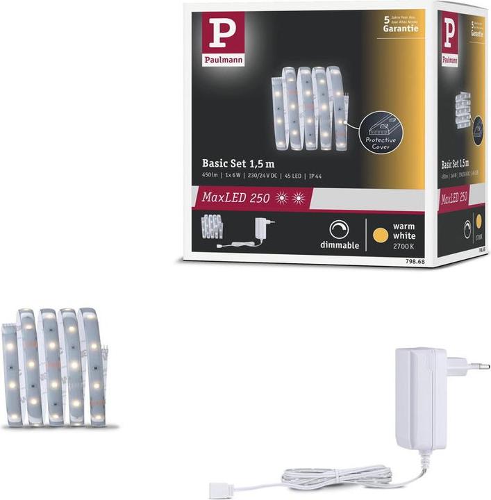Produktbild Paulmann MaxLED 250 Stripe Set (Warmweiss, 150 cm, Indoor)