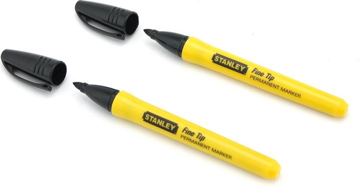 Actual product image Stanley Permanent marker with fine tip () (Black, 20 mm, 2 x)