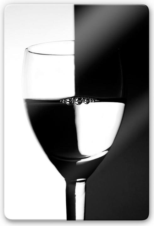 Image du produit Trenddeko Verre à vin noir/blanc (40 x 60 cm)